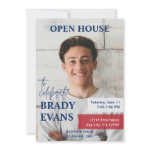 Convite para Festa de formatura de Fotos Vermelha 