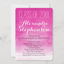 Convite para Festa de formatura de Fuchsia Waterco