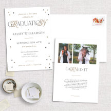 Convite para Festa de formatura de Grau de Enferme