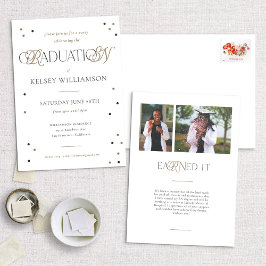 Convite para Festa de formatura de Grau de Enferme