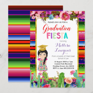 Convite para Festa de formatura de meninas Fiesta