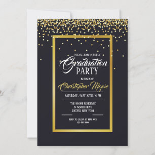 Convite para Festa de formatura de Pó Dourada