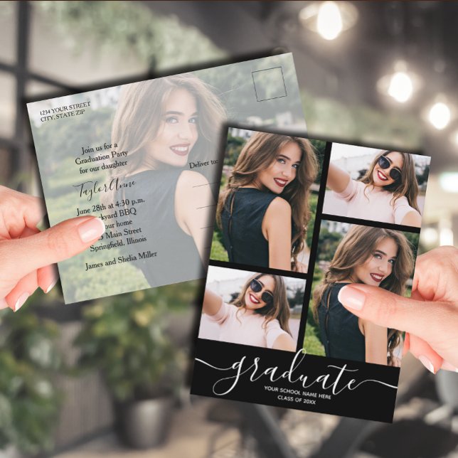 Convite para Festa de formatura de várias fotos (Criador carregado)