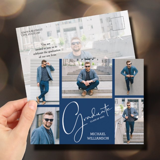 Convite para Festa de formatura de várias fotos (Criador carregado)