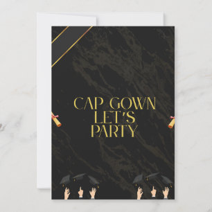 Convite para Festa de formatura Elegante - Modelo