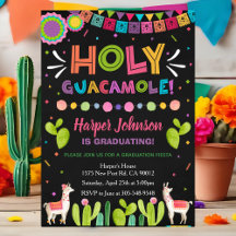 Convite para Festa de Formatura Holy Guacamole