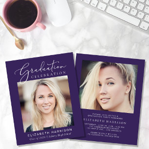 Convite para Festa de formatura Roxo de Fotografia