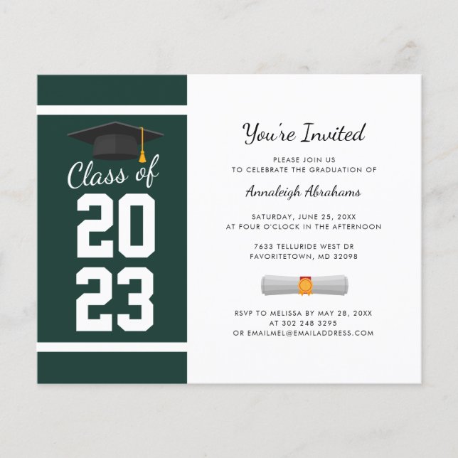 Convite para Festa de Formatura Verde 2025 (Frente)