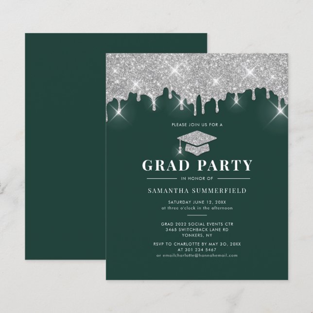Convite para Festa de Formatura Verde 2026 (Frente/Verso)