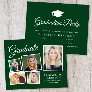 Convite para Festa de formatura Verde de Fotografi