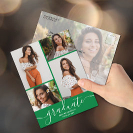 Convite para Festa de formatura Verde Multifoto