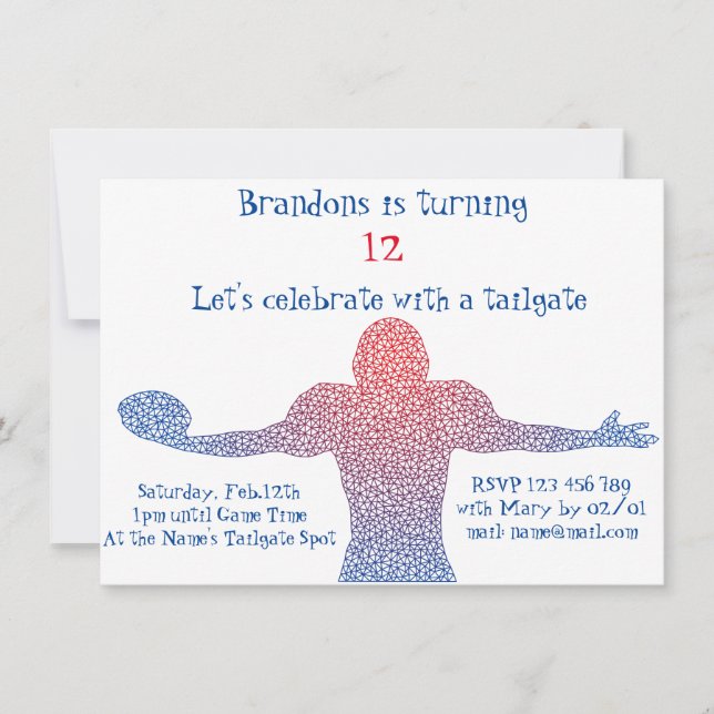 Convite para Festa de Futebol (Frente)