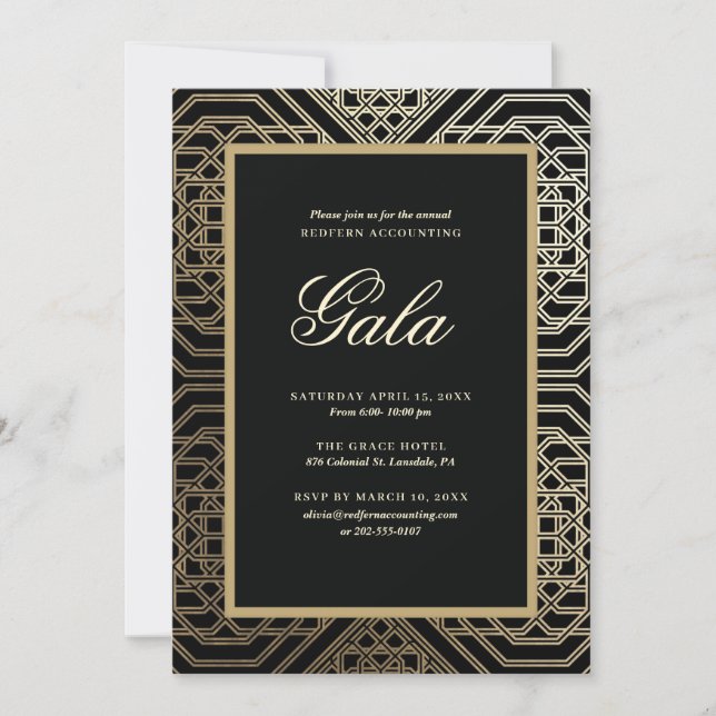 Convite para Festa de Gala (Frente)