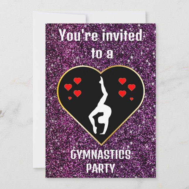 Convite para Festa de Ginástica (Frente)