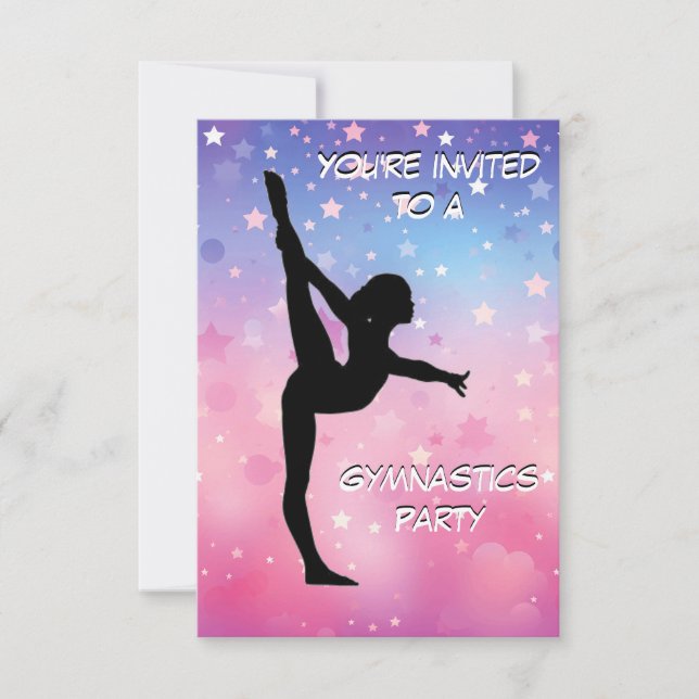 Convite para Festa de Ginástica (Frente)