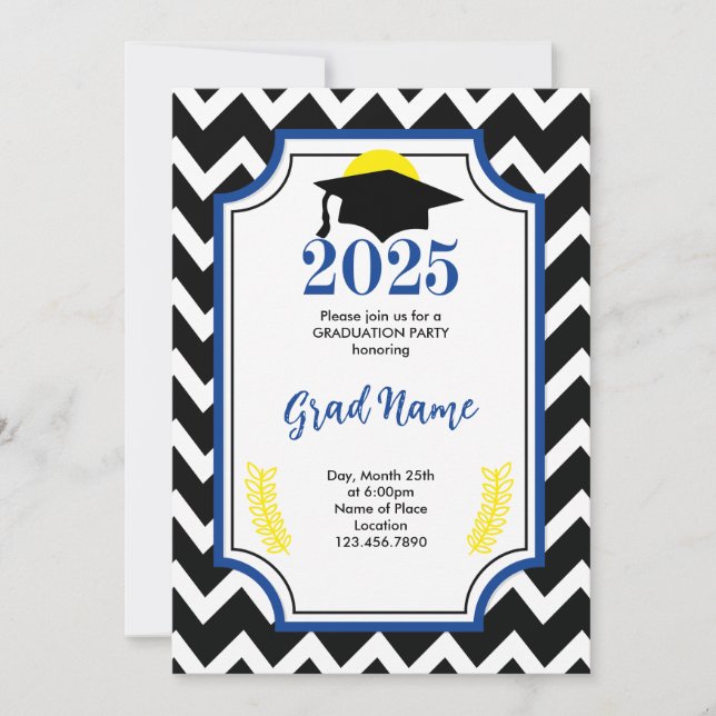 Convite para Festa de Gradução da Turma de 2025 (Frente)