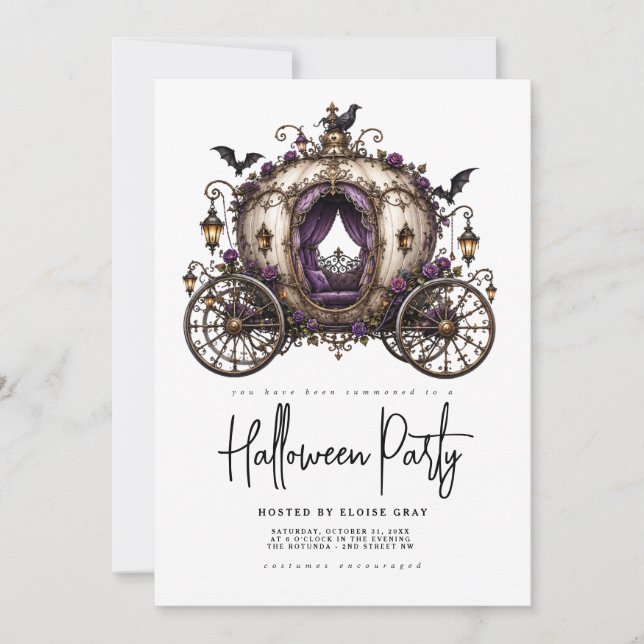 Convite para Festa de Halloween (Frente)