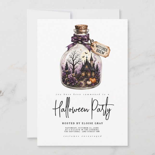 Convite para Festa de Halloween (Frente)