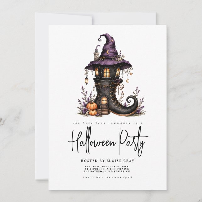 Convite para Festa de Halloween (Frente)