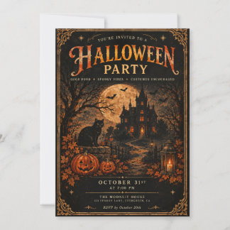Convite para Festa de Halloween