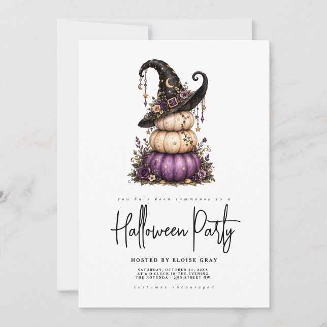 Convite para Festa de Halloween (Frente)