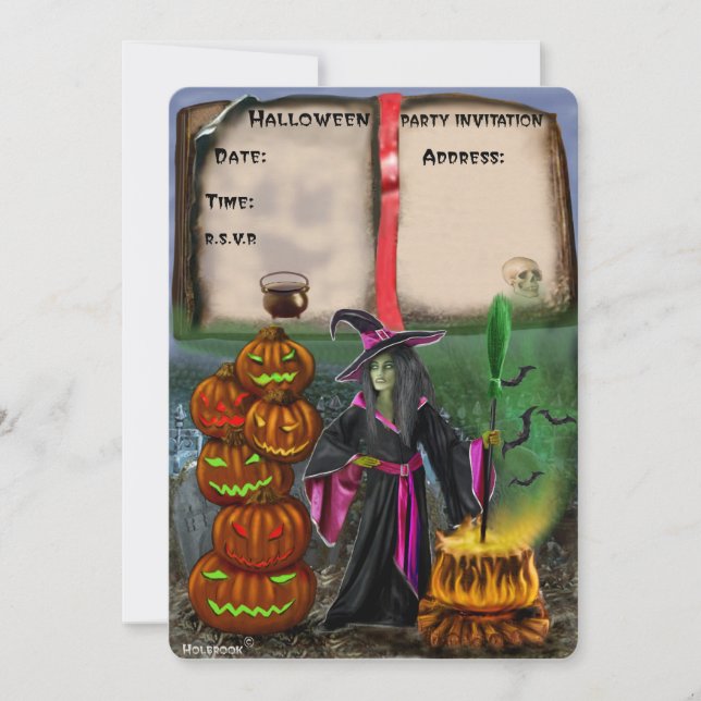 CONVITE PARA FESTA DE HALLOWEEN (Frente)