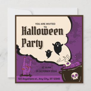 Convite para Festa de Halloween