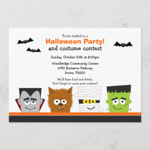 Convite para Festa de Halloween