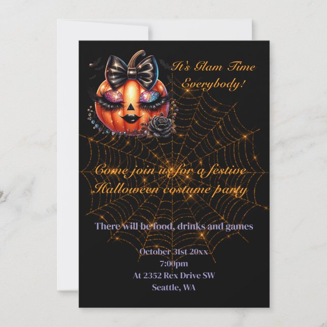 Convite para Festa de Halloween (Frente)