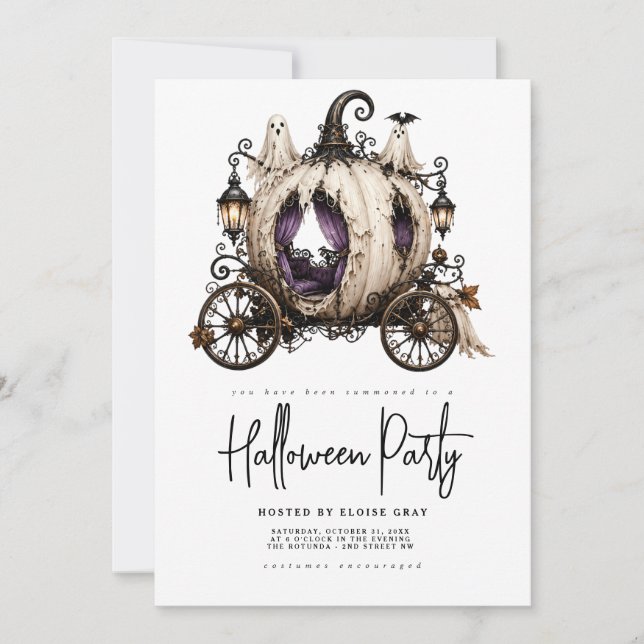 Convite para Festa de Halloween (Frente)