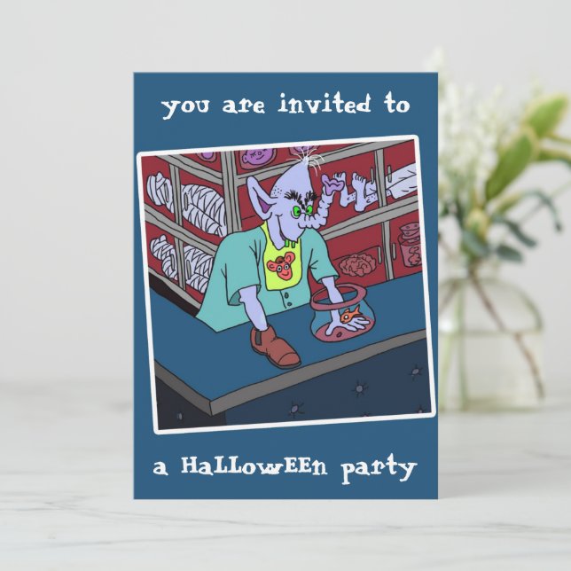 convite para festa de halloween 2026 da dalDesignN (Em pé/Frente)