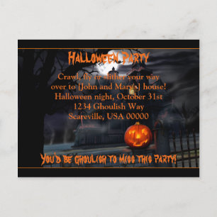 Convite para Festa de Halloween Assombrada