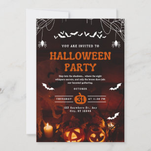 Convite para Festa de Halloween Assombrada