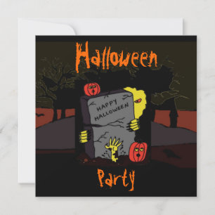 Convite para Festa de Halloween Assustadora