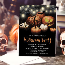 Convite para Festa de Halloween da Abóbora Assusta