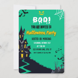 Convite para Festa de Halloween da Casa Assombrada