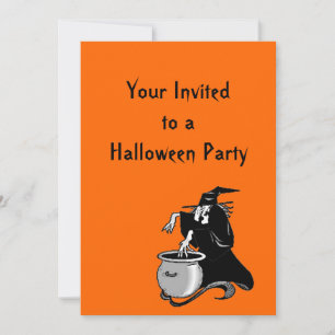 Convite para Festa de Halloween da Poção das Bruxa
