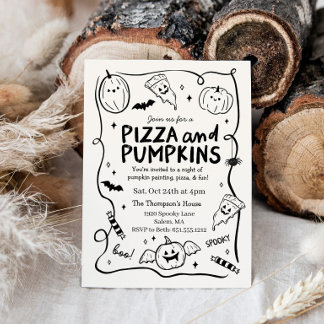 Convite para Festa de Halloween das Crianças com A