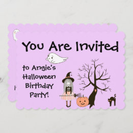 Convite para Festa de Halloween de 5" x 7"