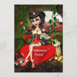 Convite para Festa de Halloween de Amor de Apple C