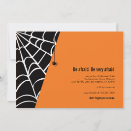 Convite para Festa de Halloween de Aranha-Aranha