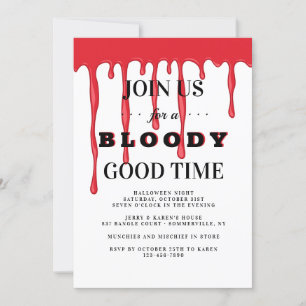 Convite para Festa de Halloween de Bloody Good Tim