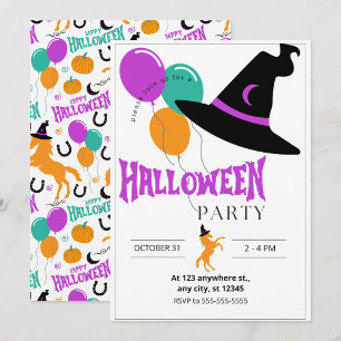 Convite para Festa de Halloween de Cavalo