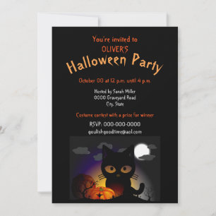 Convite para Festa de Halloween de Fantasia Infant