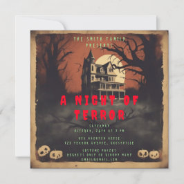 Convite para Festa de Halloween de Poster de Filme