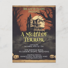 Convite para Festa de Halloween de Poster de Filme