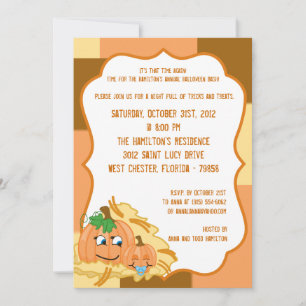 Convite para Festa de Halloween de Pumpkin Patch 5