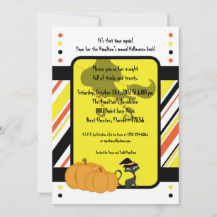 Convite para Festa de Halloween de Testemunha 5x5