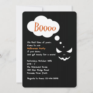 Convite para Festa de Halloween do Boo