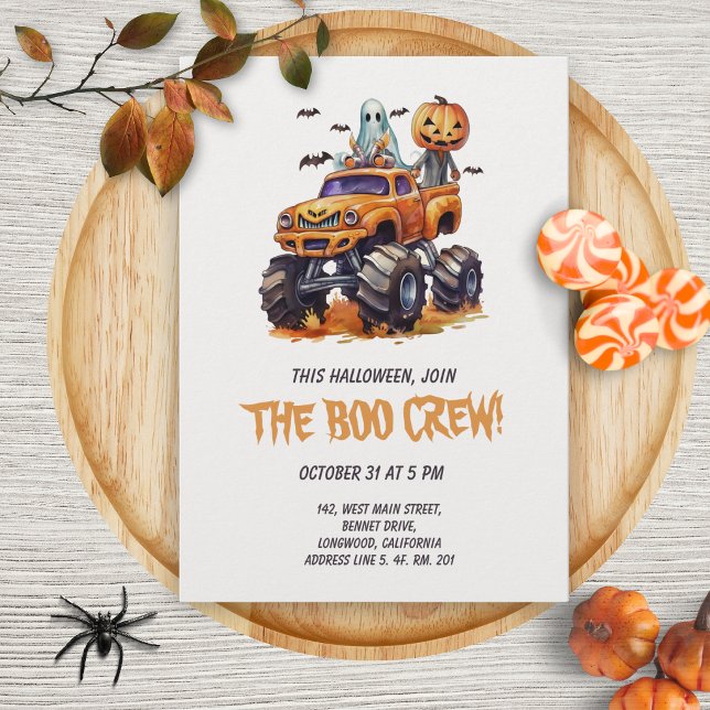 Convite para Festa de Halloween do Boo Crew (Criador carregado)